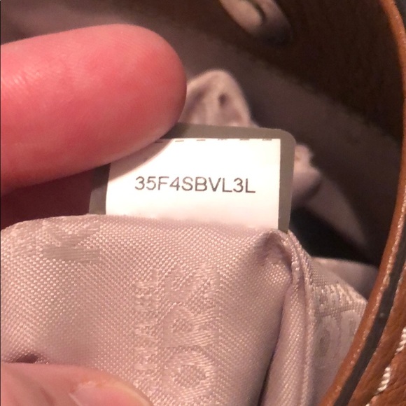 Michael Kors Cognac Leather Purse - Picture 5 of 7